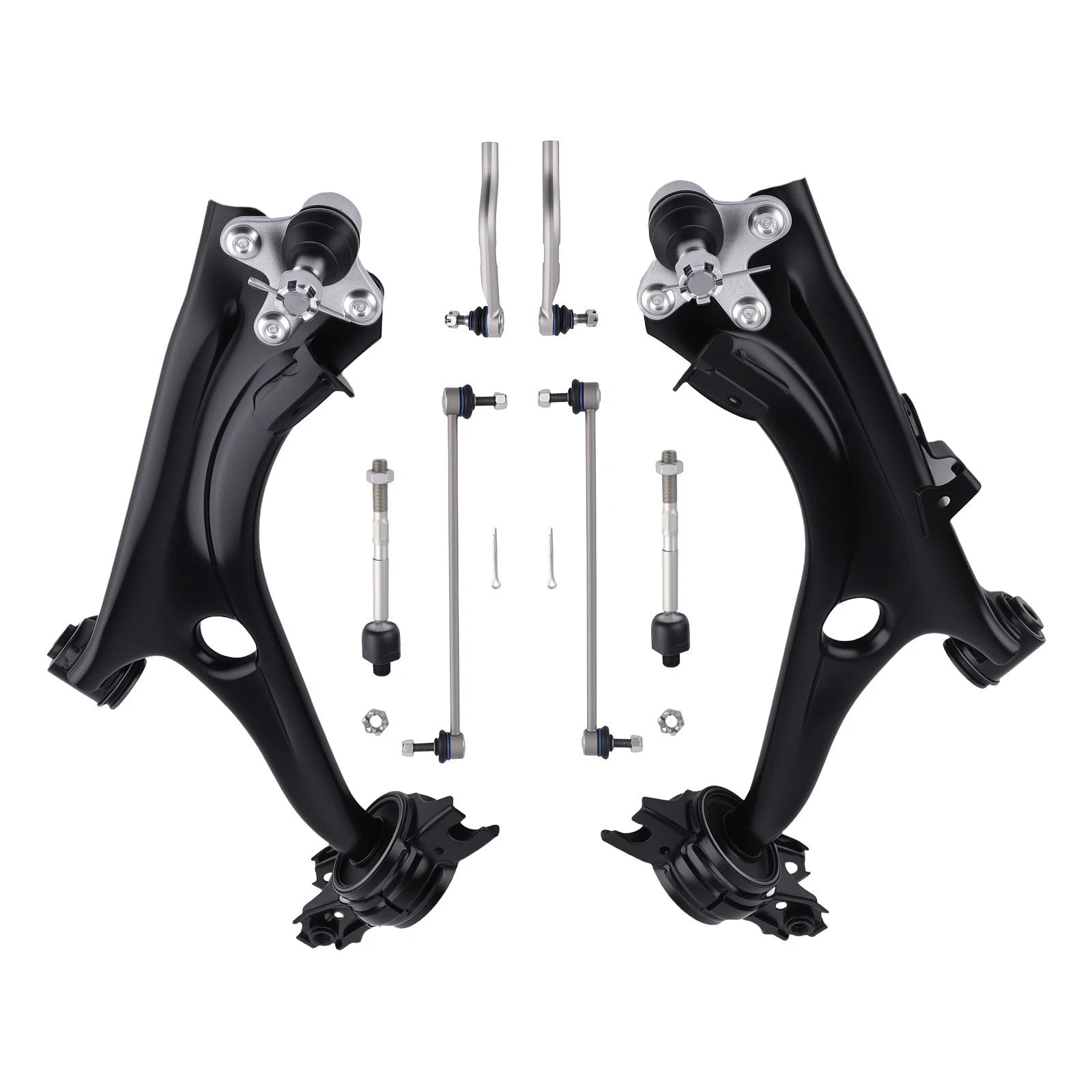 8x Front Lower Control Arms Tie Rod Sway Bar for Honda Civic (2016–2019)