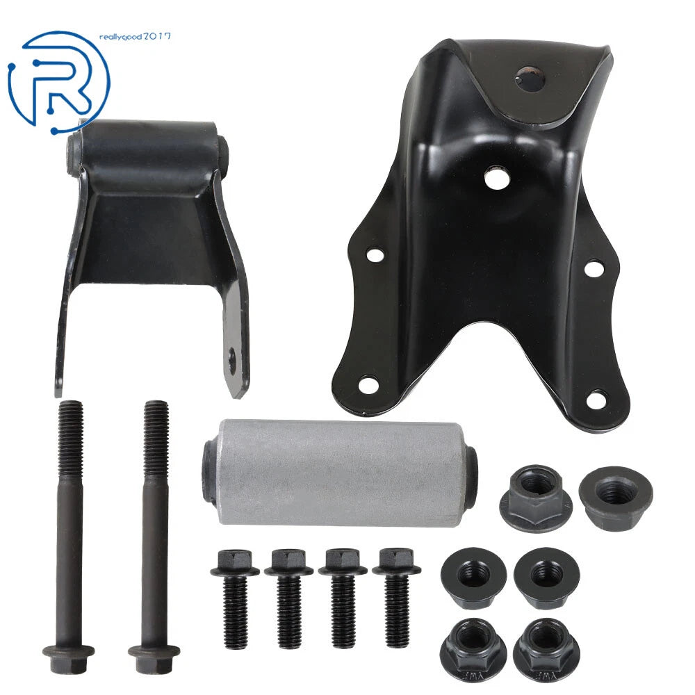 Rear Leaf Spring Shackle Bracket Hanger Kit for Ford F-150 F-250 F-350 (4WD)