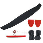2X Matte Black Trunk Spoiler Wing with LED Lights for Universal Fit