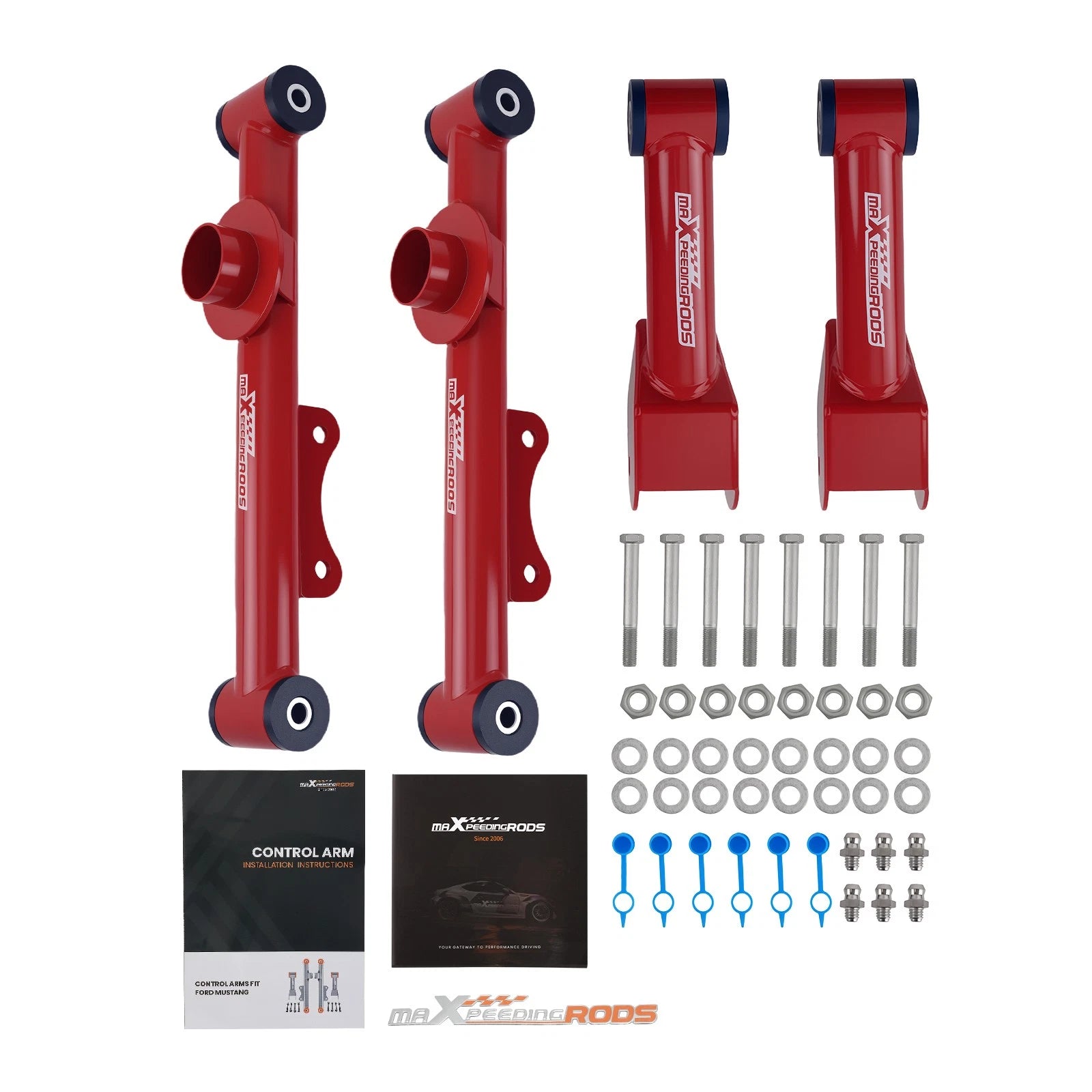 Rear Upper Lower Control Arm Kit for Ford Mustang Mercury Cobra (1979–2004)