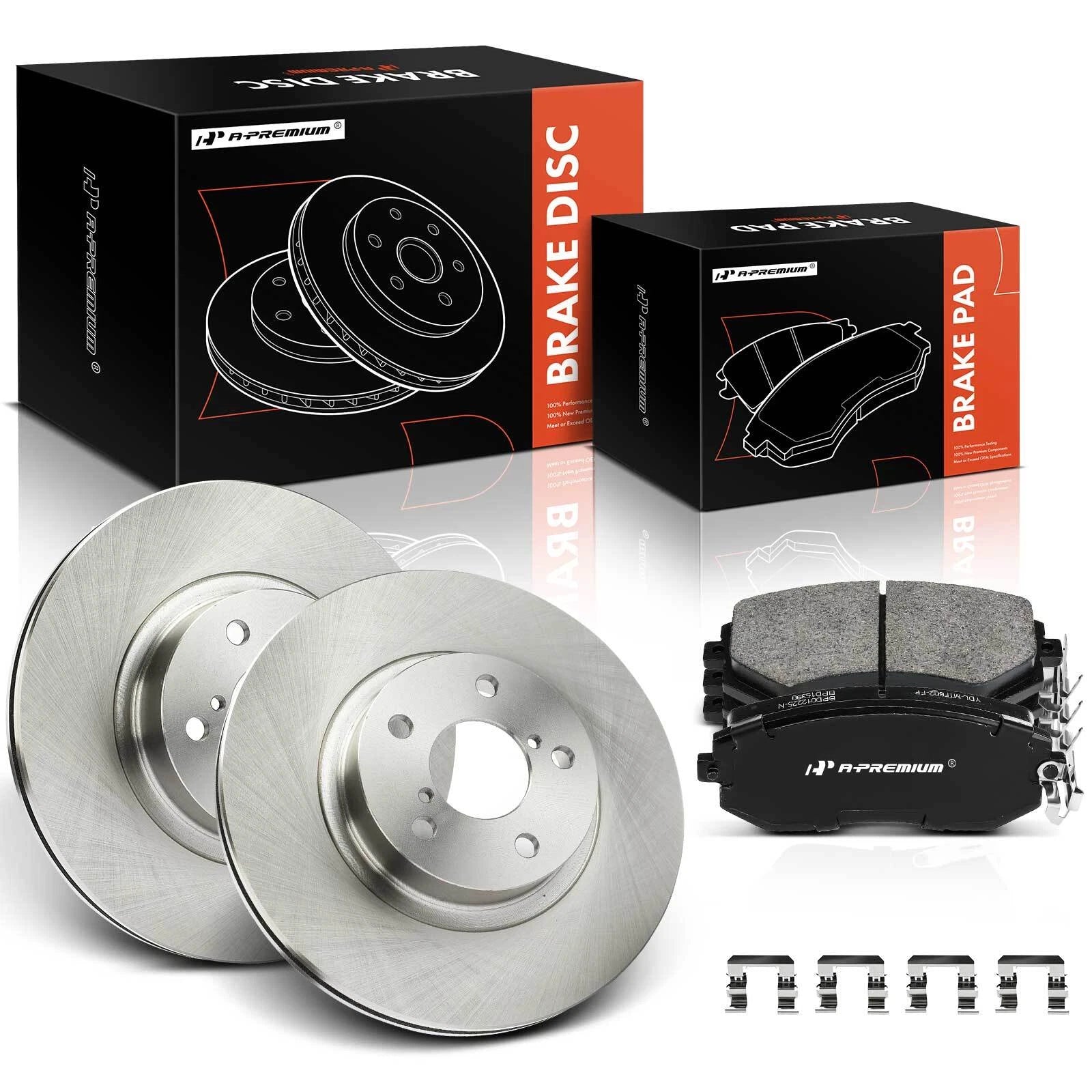 Front Disc Brake Rotors & Ceramic Pads for Subaru Impreza (2011–2016)