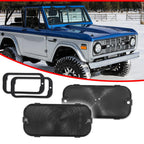 2X Smoked Turn Signal Parking Light Lenses for Ford Bronco (1966–1968)