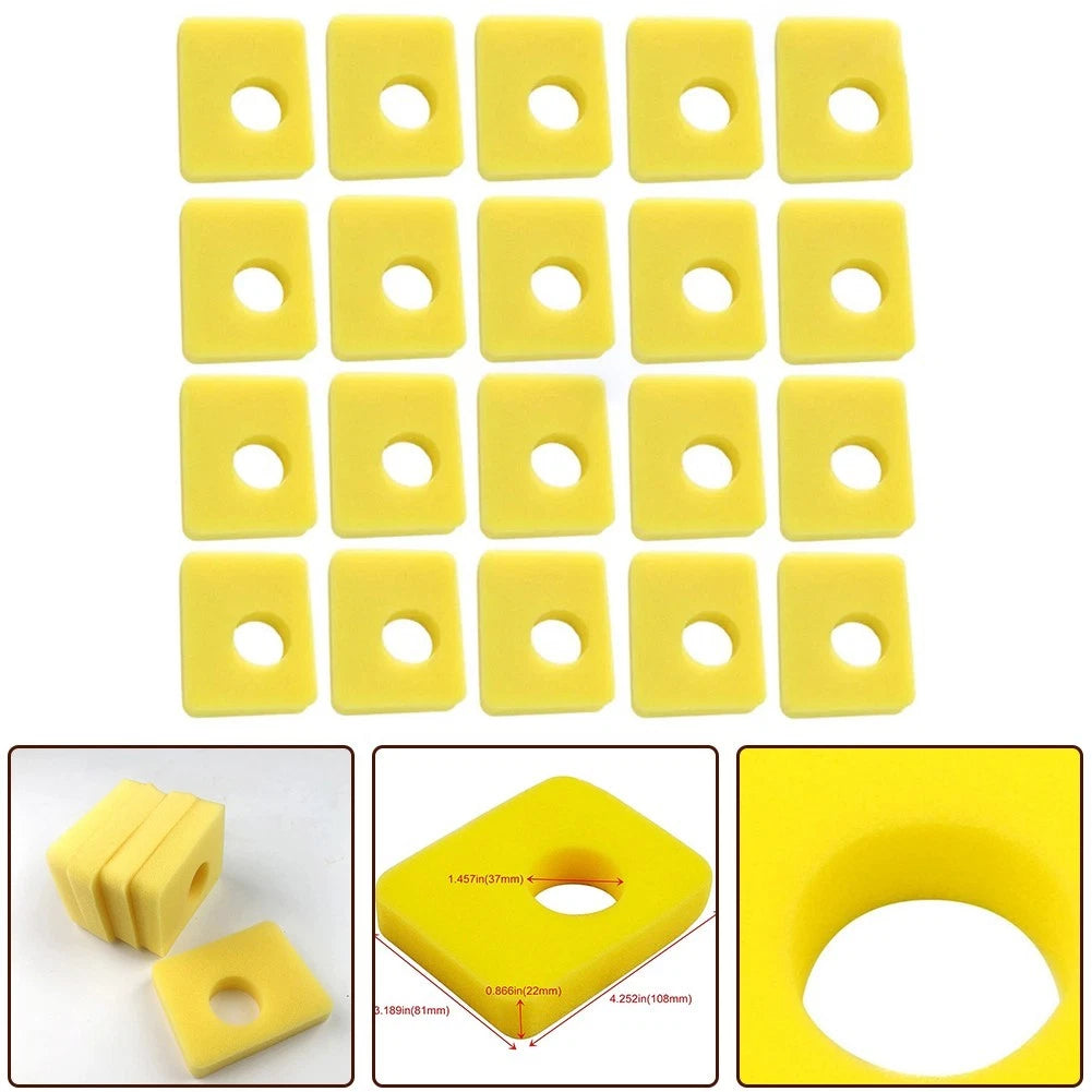 Set of 20 Foam Air Filters for 550E 550EX Series Engines (09P702 09P602)