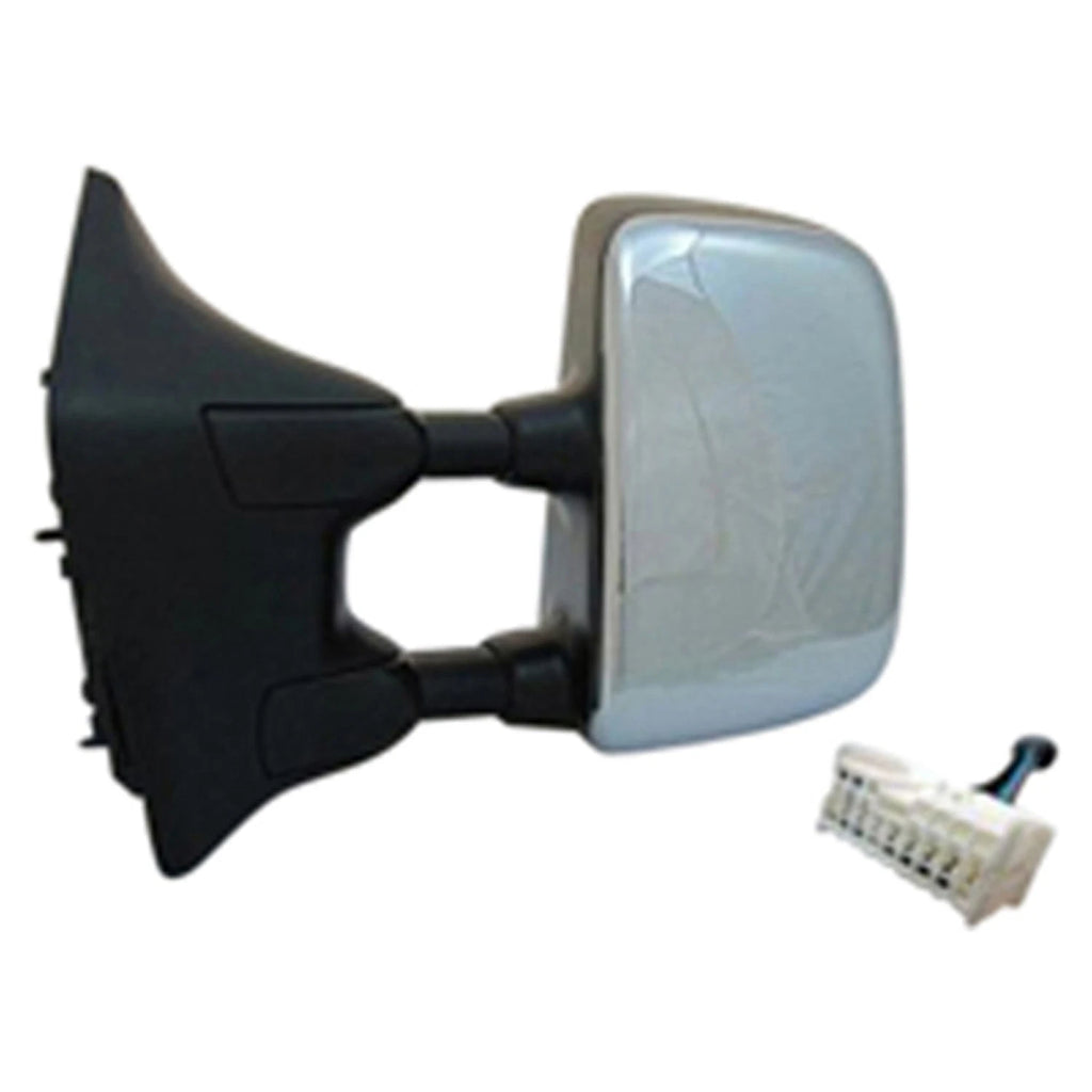 Replacement Chrome Driver Side Power Door Mirror w/Heated Glass w/Memory