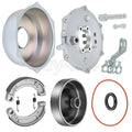 Rear Brake Drum Hub Plate Cover & Shoes Seal Kit for Yamaha Kodiak Big Bear (400)