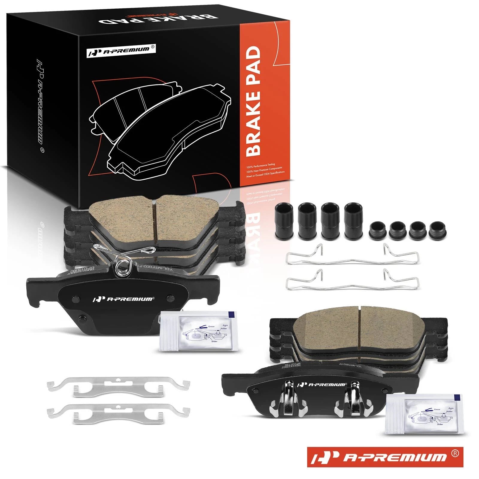 8x Ceramic Brake Pads for Subaru Ascent (2019–2022)