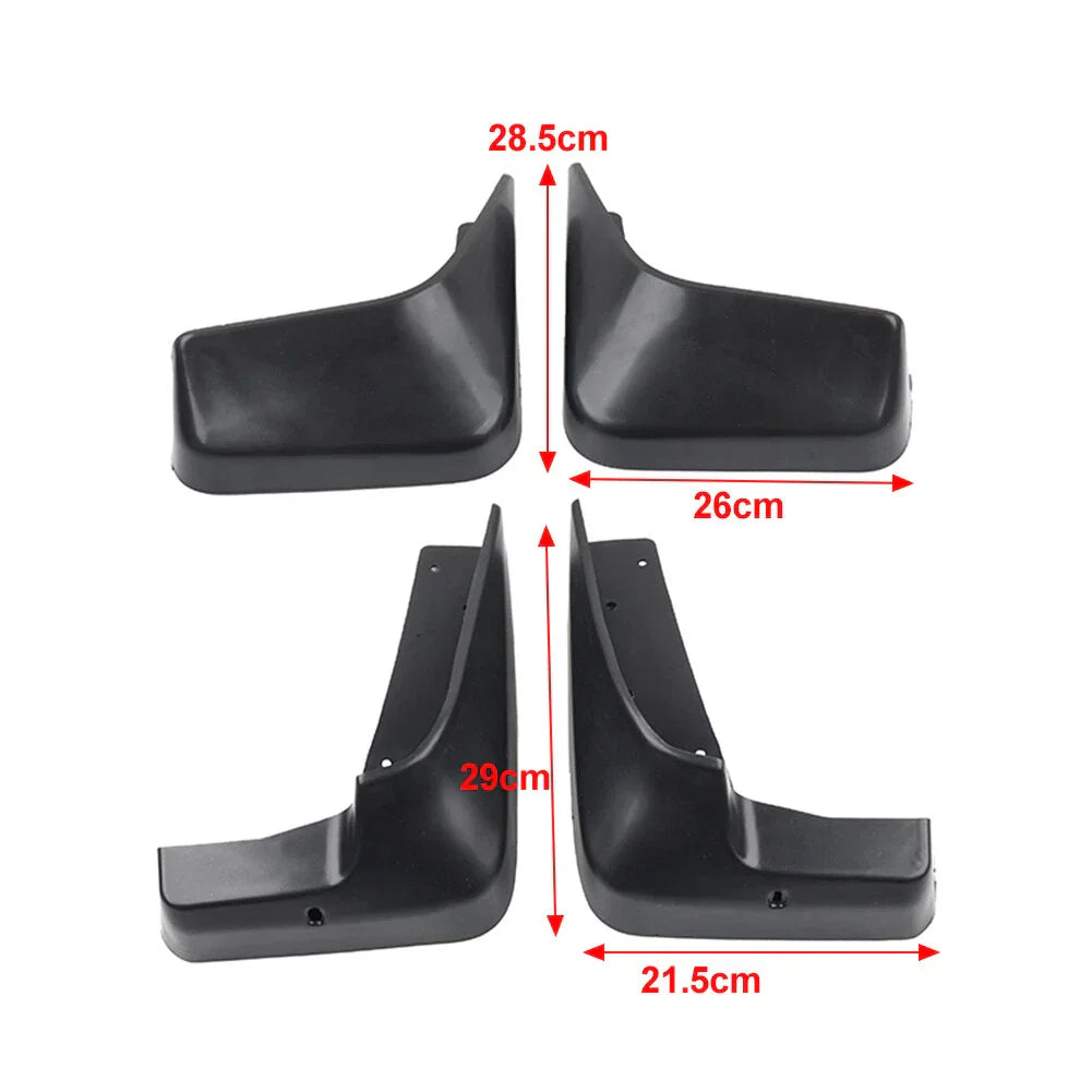 4 x Plastic Wheel Mud Flaps for Suzuki Grand Vitara (2006-2015)