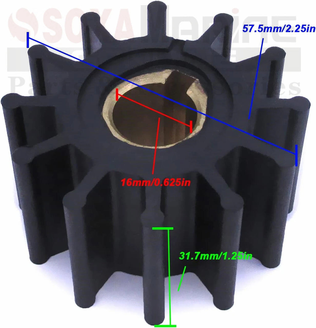 Water Pump Impeller Repair Kit for Volvo Penta (875575, Sierra 18-3075)