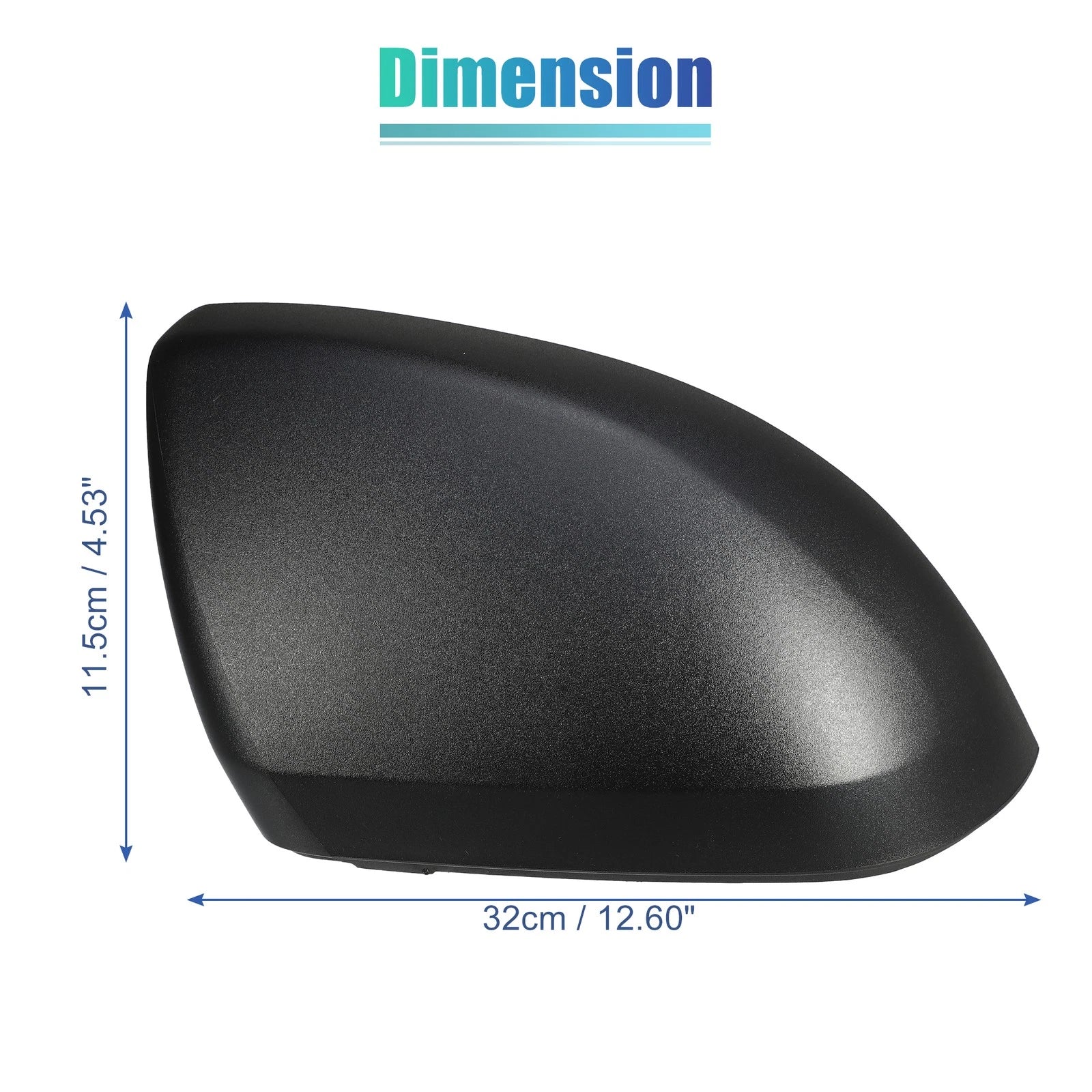 Matte Black Rearview Mirror Cap for Mercedes Vito W447 (2014–2020) Right Side
