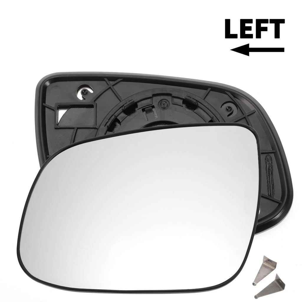 Left Side White Mirror Glass w/ Back for KIA Ceed (2009–2012)