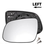 Left Side White Mirror Glass w/ Back for KIA Ceed (2009–2012)