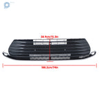 Front Lower Grille for Toyota Sienna (2021-2023) - Gloss Black Silver Gray