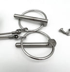 Hood Pin Set Billet Aluminum for 2005–2009 Ford Mustang