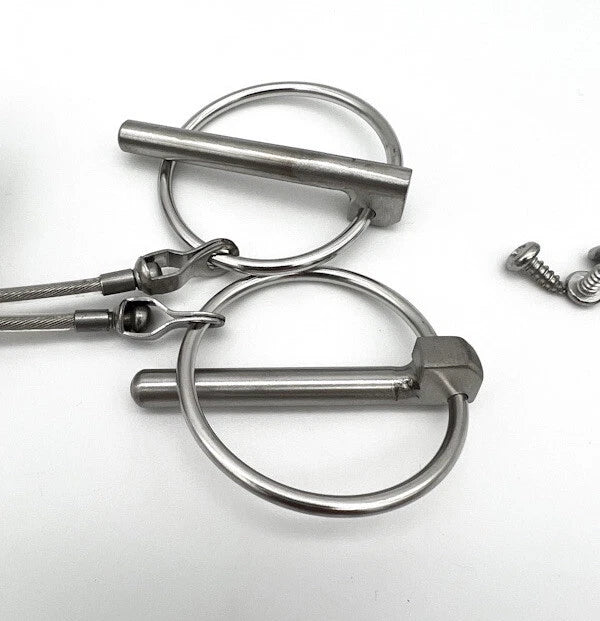 Hood Pin Set Billet Aluminum for 2005–2009 Ford Mustang