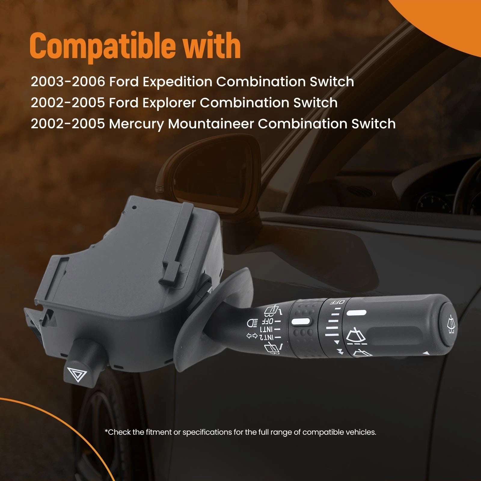 Wiper Turn Signal Lever Switch for Ford Expedition Explorer (2003–2005)