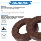 Set of 2 Oil Seal Rotary Shaft Seal FKM Rubber 32x62x10mm