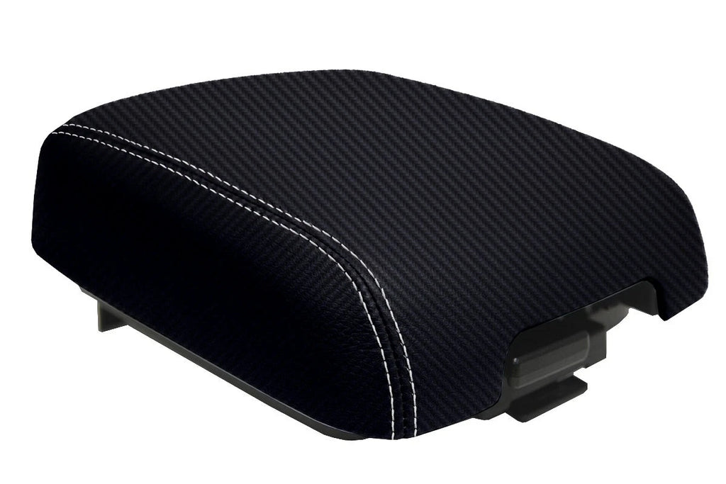Console Lid Armrest Cover for Mitsubishi Montero (2001–2006) Carbon Fiber