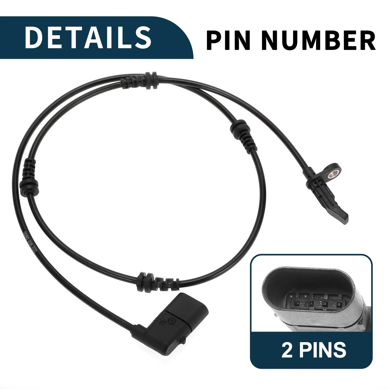 Front Left ABS Wheel Speed Sensor for Mercedes-Benz S450 S550 (2018–2020) No.A2229050800