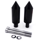 Extended Aluminum Spike Frame Sliders Black for Honda CBR600RR (2003–2006)