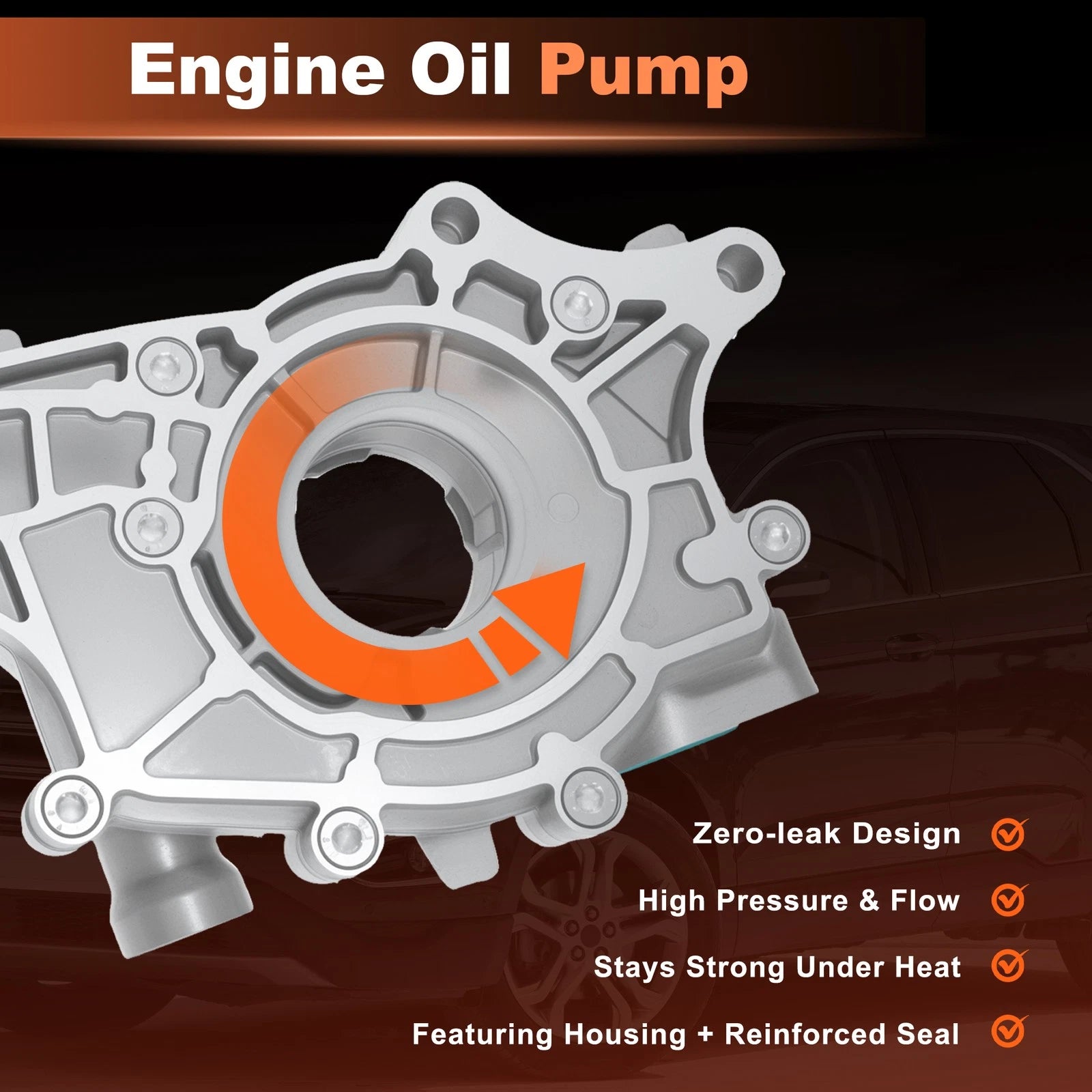 Engine Oil Pump for Ford Explorer Edge Transit 150 250 350 (2006–2023) 7T4Z6600AA
