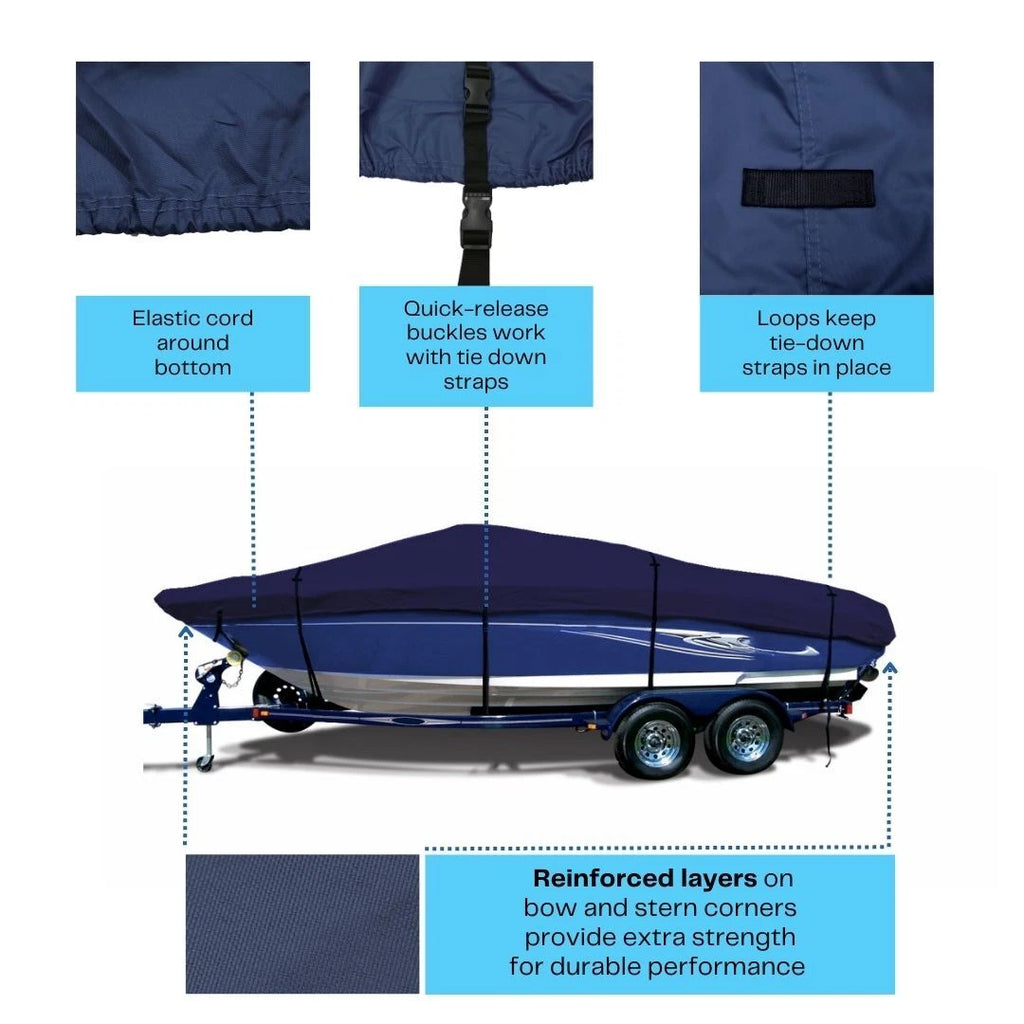 Heavy Duty Waterproof Storage Cover for Scarab 195 ID Bowrider