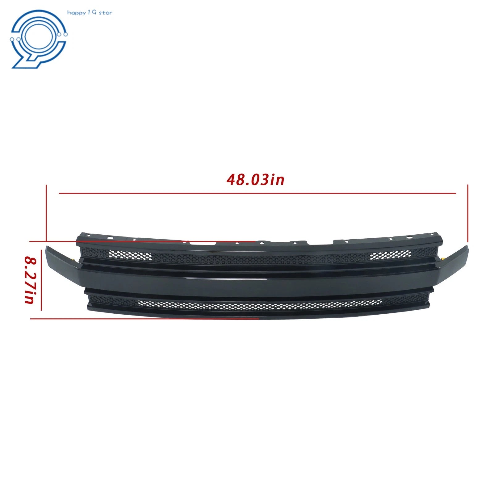 Front Upper Grille Assembly Gloss Black for Ford Flex (2013–2019)