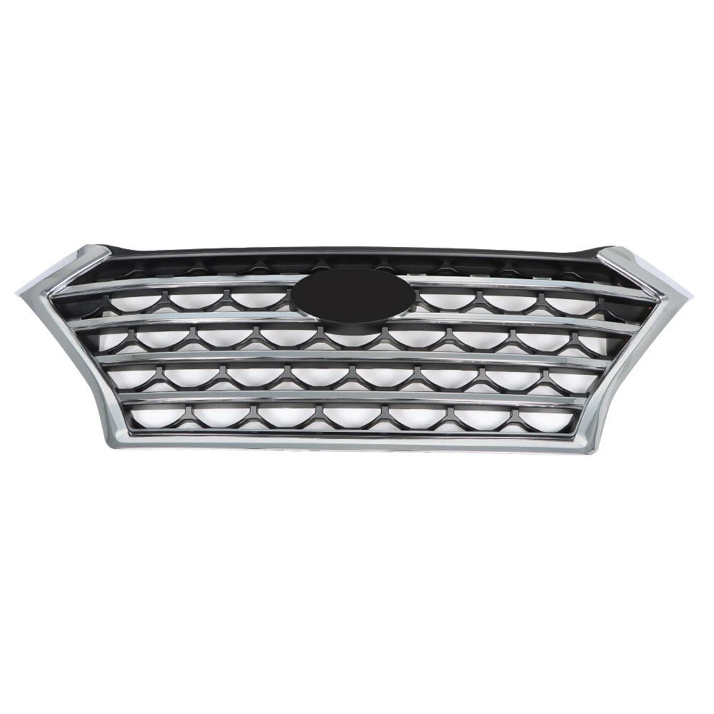 Front Grille Bumper Upper for Hyundai Tucson (2019–2021) Chrome Mesh