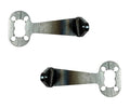 Tail Light Brackets Solid Straight Steel Pair for 1940-1953 Chevy GMC Truck