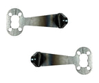 Tail Light Brackets Solid Straight Steel Pair for 1940-1953 Chevy GMC Truck