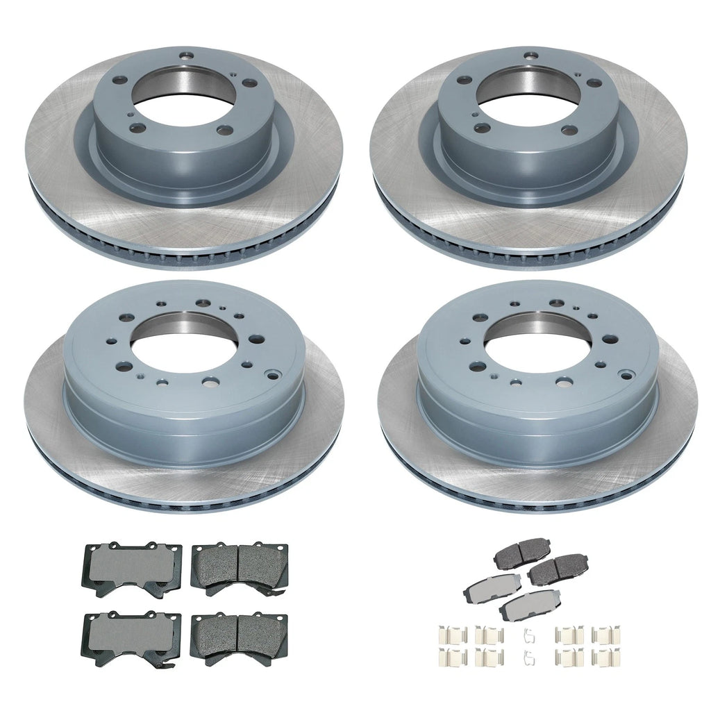 Brake Rotor & Akebono ProACT Pad Kit for Toyota Sequoia Tundra (2008–2021)
