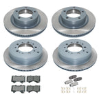 Brake Rotor & Akebono ProACT Pad Kit for Toyota Sequoia Tundra (2008–2021)