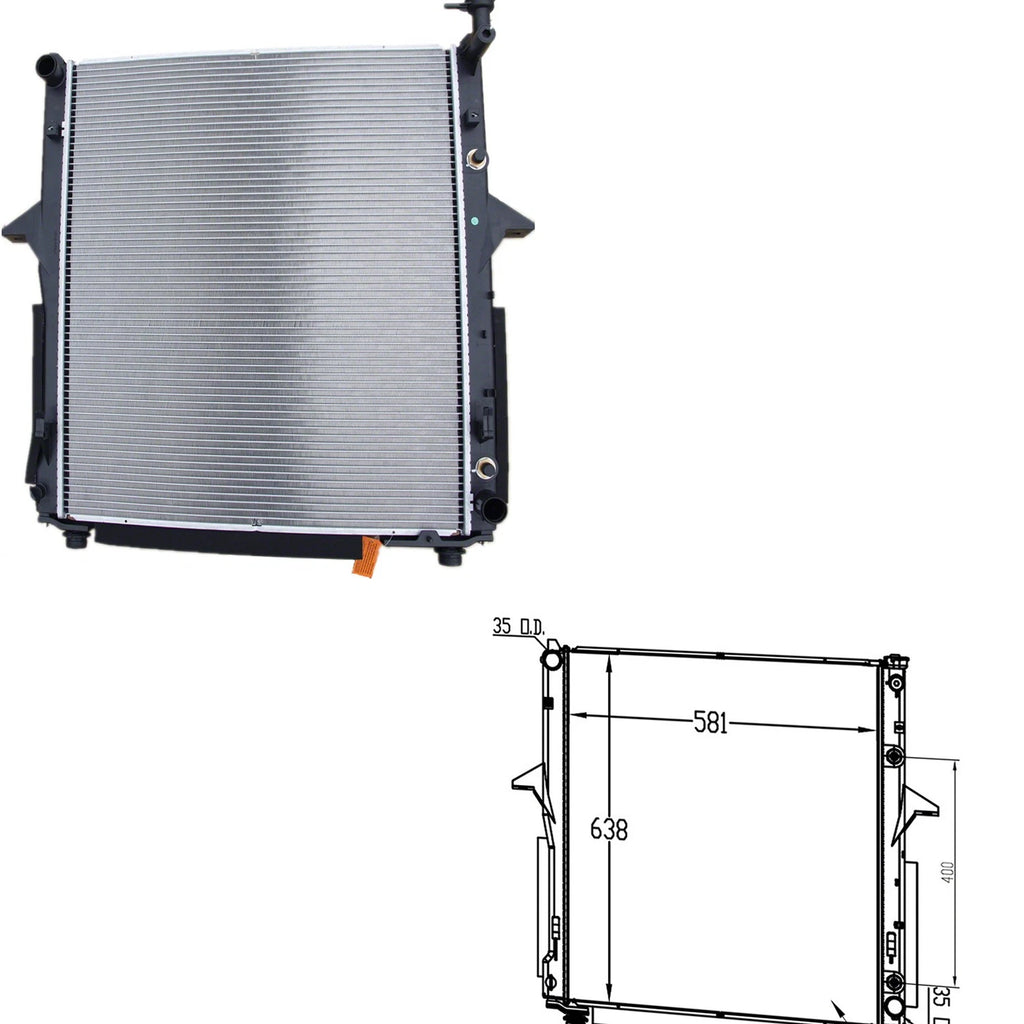 Replacement Plastic Radiator for Kia Sorento (2007–2009)