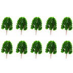 10Pcs 4.52" Model Trees for Wargame Diorama Train Railroad