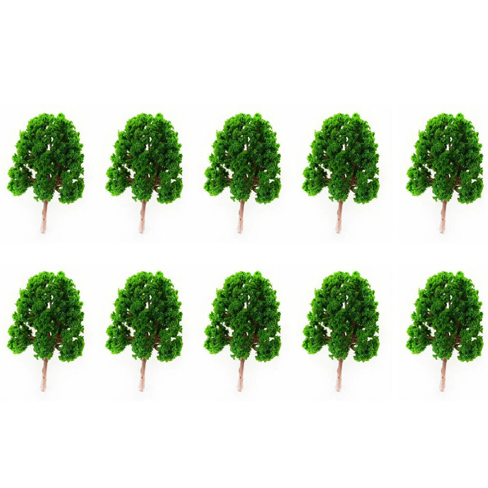 10Pcs 4.52" Model Trees for Wargame Diorama Train Railroad