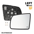 Heated Left Side Mirror Glass for Toyota Tundra (2007–2021) No. 879060C020