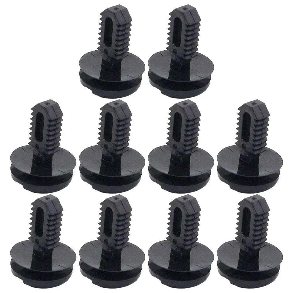 Black Plastic Clips Rivet 10 Pieces for BMW 3 Series