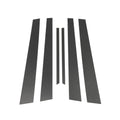 6 Pcs Door Pillar Window Trim for Mitsubishi Lancer (2008–2017) Carbon Fiber