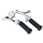 Chrome Passenger Footpeg Mounts for Harley Sportster 883 1200 XL883L (2004-2013)