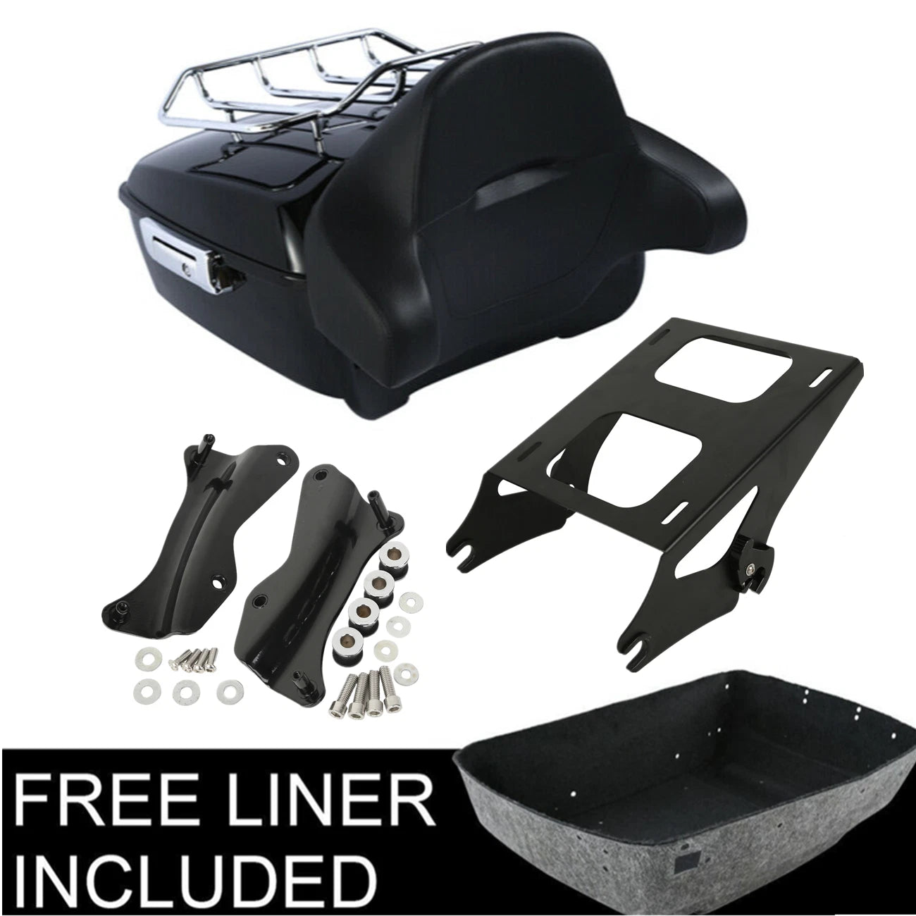 Trunk Pad Mount Rack Docking Kit for Harley Electra Road Glide (2014–2026)