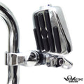 Furious Revenger Skull Chrome 2.5" Short Foot Pegs for Harley