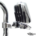 Furious Revenger Skull Chrome 2.5" Short Foot Pegs for Harley