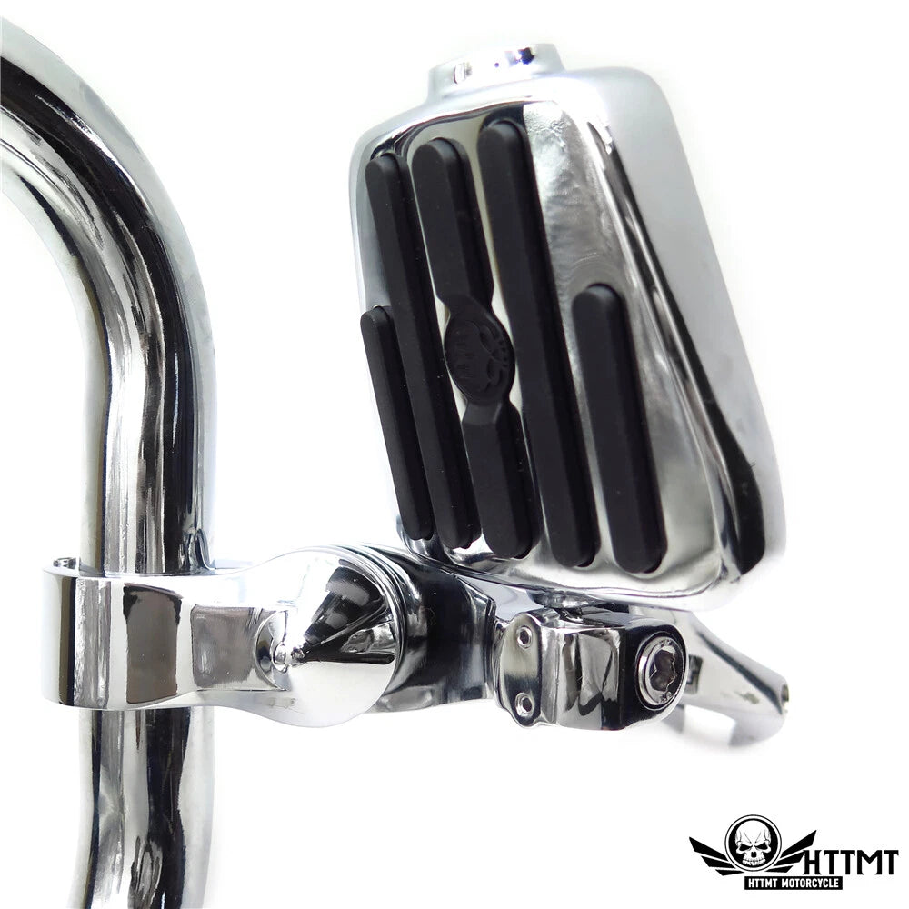 Furious Revenger Skull Chrome 2.5" Short Foot Pegs for Harley