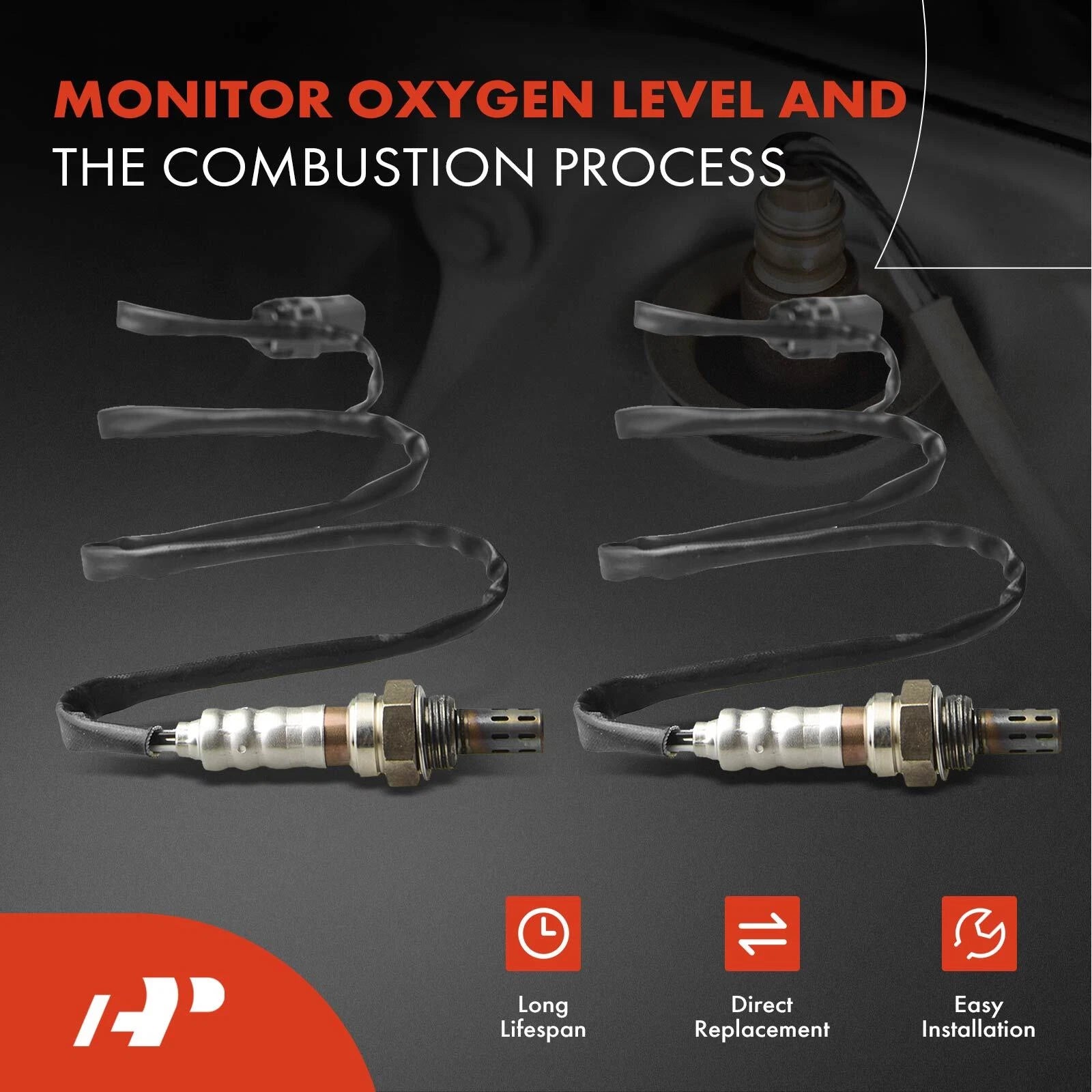 2X O2 Oxygen Sensors for Nissan Frontier (2001-2002)