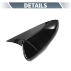 Pair Rearview Mirror Cover Overlay Gloss Black for Honda Accord (2018–2020)