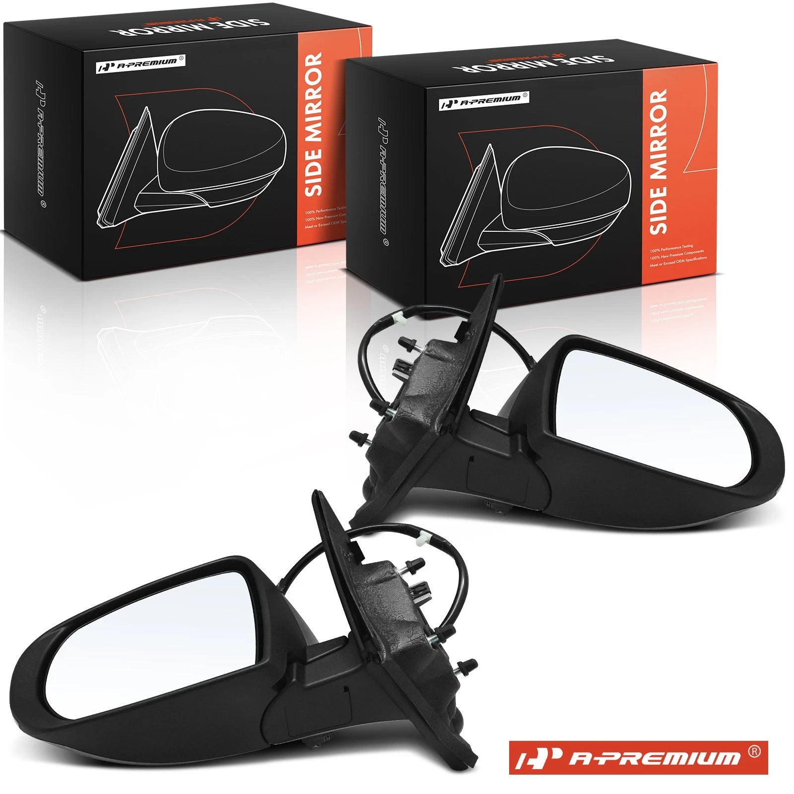 2X Power Mirror Manual Fold Blind Spot for Jeep Compass (2017–2022)