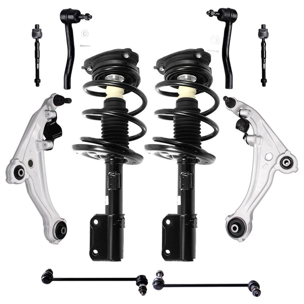 Front Struts with Spring and Control Arms Kit for Nissan Altima (2007–2013)