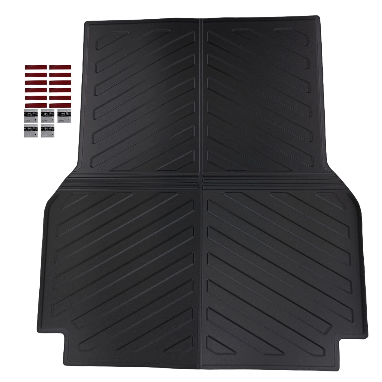 5FT Black Trunk Bed Mat Liner for Toyota Tacoma (2005–2023) TPE Waterproof