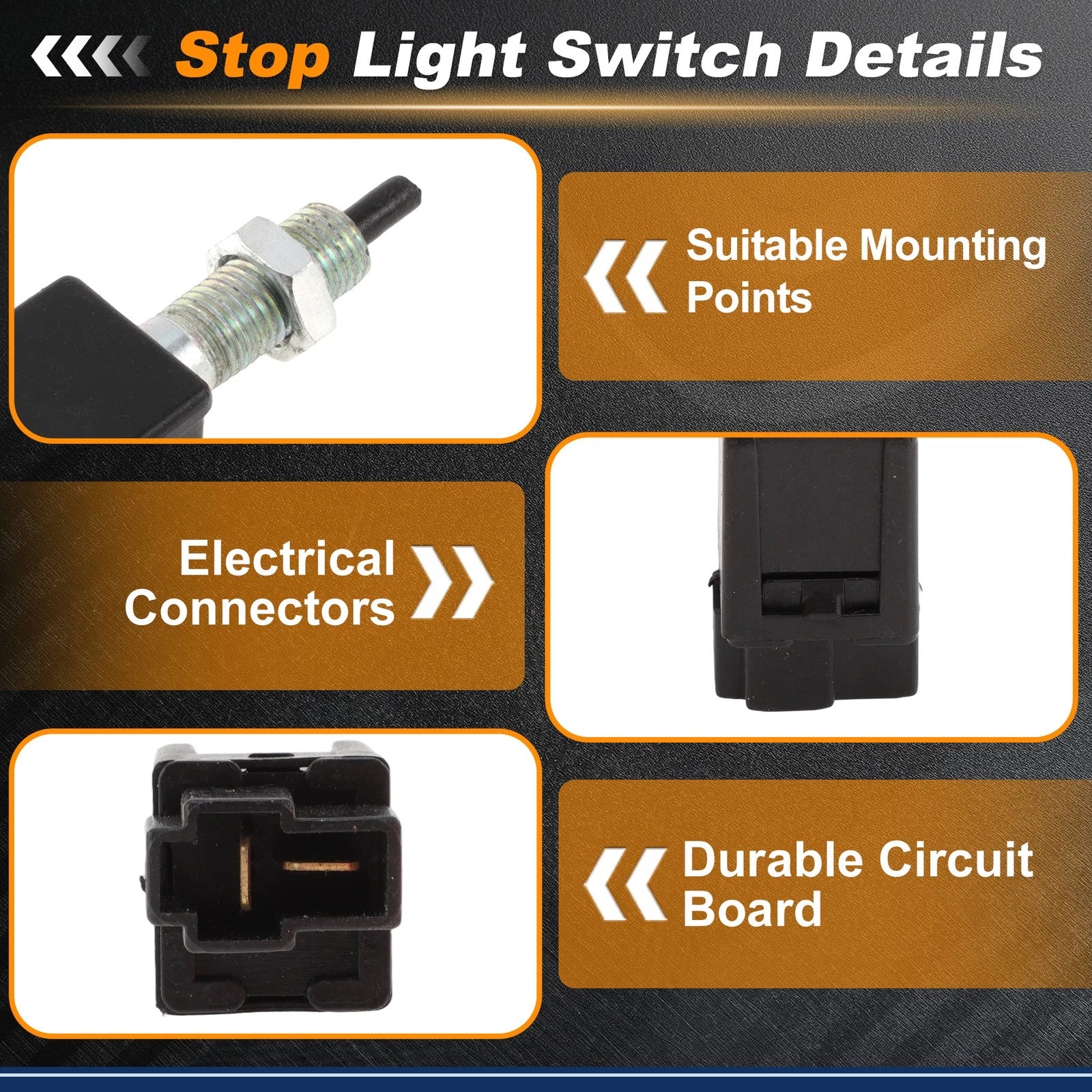 Brake Light Switch for Chrysler Sebring (1995–1999) MB229024 1 pcs
