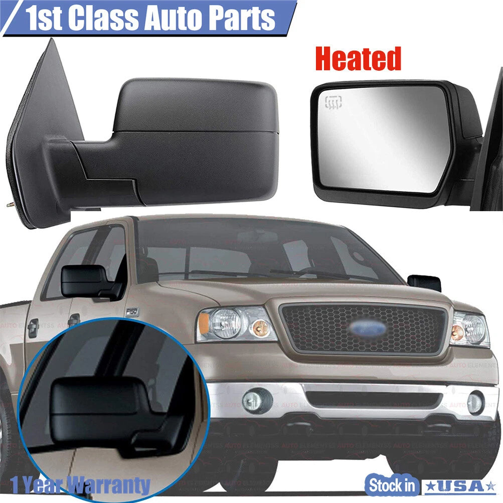 Pair Power Heated Mirrors for Ford F-150 (2004-2008)