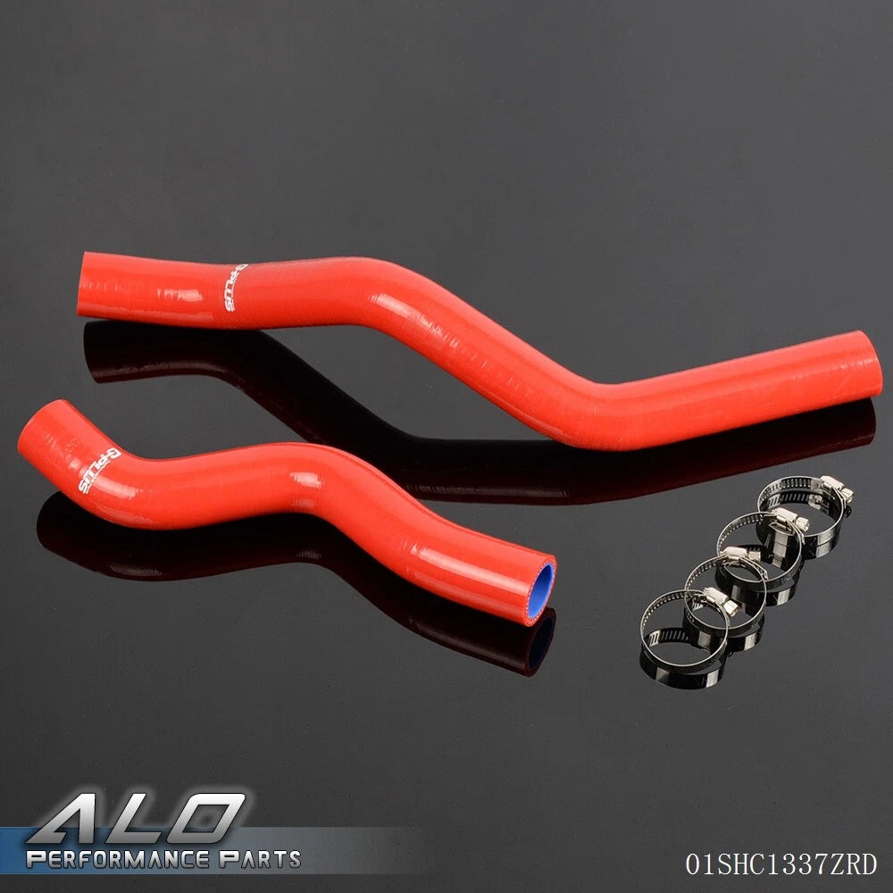 Silicone Radiator Hose Kit with Clamps for Honda Civic (2001–2005) Red
